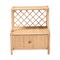 Baxton Studio Lalo Modern Bohemian Natural Brown Rattan 1-Drawer Nightstand 231-13153-ZORO - alternate 4